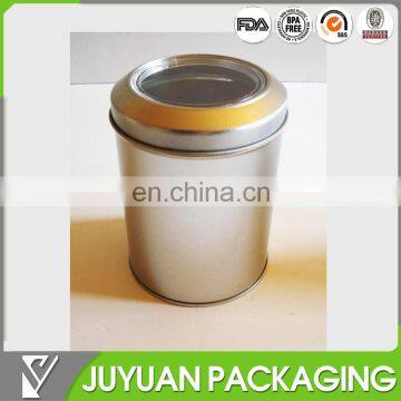 2015 high quality plain craft tin storage can/tin caddy for cookie chocolate biscuit