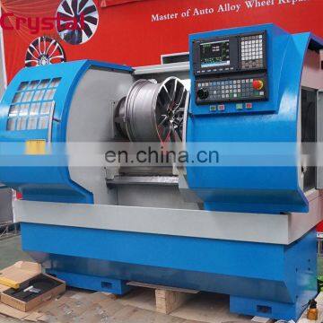 Alloy wheel polishing machine. Taian Crystal Lathe AWR2840