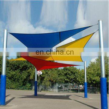 200gsm Garden Sun Shading sail Mesh Shade Sails, pe with uv inhibitor Plastic sail shade over pool 5*5m