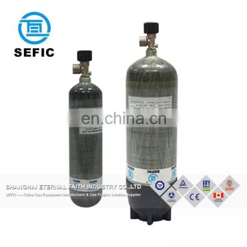 TPED Certification 3.0L 105Bar Carbon Fiber Gas Cylinder Fill Oxygen Gas