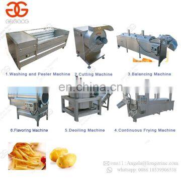 Commercial Semi Automatic Potato Finger Crisp Production Line Making Frozen French Fries Processing Plant To Make Potato Chips photo-3