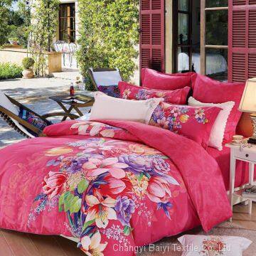 Chinese Factory 3D 100% Polyester Dispersed Microfiber Printed Bed Sheet Fabric photo-5