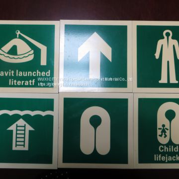 Photoluminescent safety  signs emergency  sign