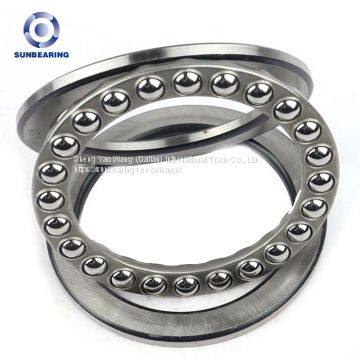 SUNBEARING 51113 Thrust Ball Bearing Silver 65*90*18mm Chrome Steel GCR15