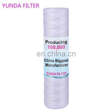 sediment string wound pp yarn water filter cartridge