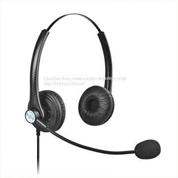 China Beien T12 RJ-USB Telephone Call Center Headset Noise-cancelling Headset Customer Service