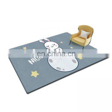 Household modern cartoon area kids play flannel carpet rug mat