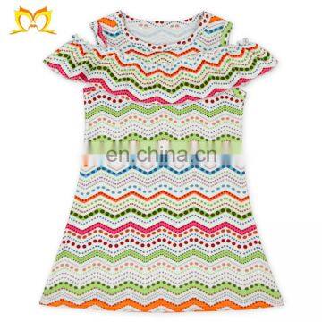 Новый дизайн детской платья для девочек с принтом кактуса и вырезом на плечах photo-4