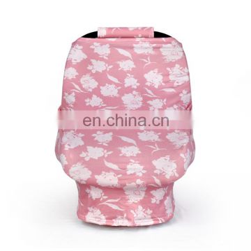 Baby Pink Flower Breathable Stroller Shopping Cart  Car Seat Canopy Nursing Cover Infant Breastfeeding Scarf