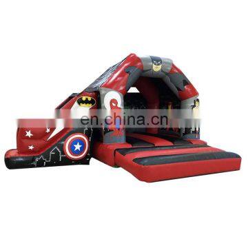 Inflatable Superhero Bouncer Combo Bounce House Super Heroes Jumping Bouncy Castle For Sale