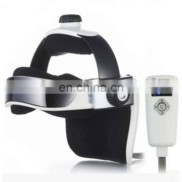Homse Use Automatic Air Pressure Head Massage Helmet Dual Vibrating Electric Head Massager photo-3