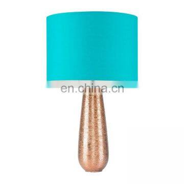 America modern custom cylinder cheap novel rose gold ceramic lamps for hotel livingroom