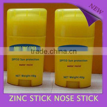 Zinc oxide colored nose zinc stick