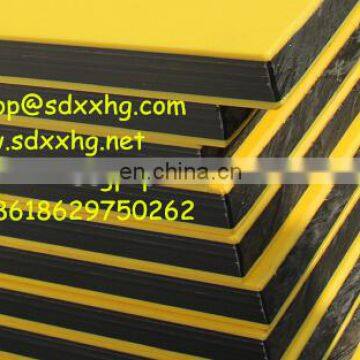 sandwich 3 layers hdpe double color plastic sheet and board double layer plastic sheet