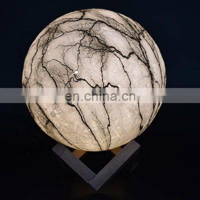 Remote control USB Charging 4.7inch 3D Moon Lamp for Kids Gifts