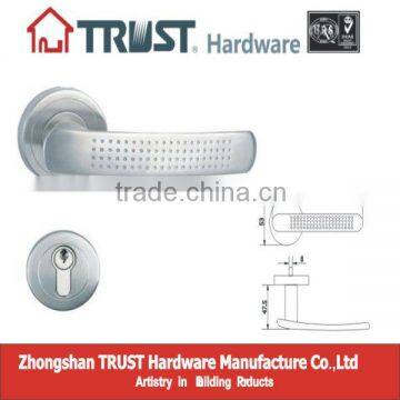 LH011:Trust Stainless Steel Solid Lever Handle with Escutcheon