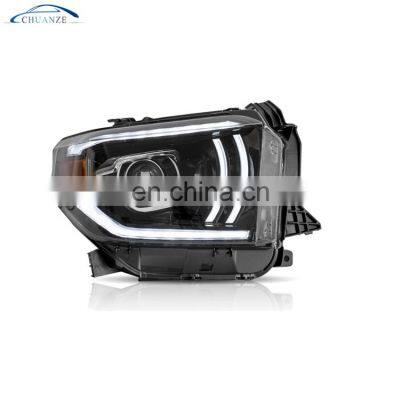 HOT manufacturer for Tundra 2014 2015 2016 2017 2018 2019  headlight with FULL LED and moving signal+plug and play