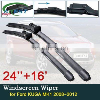 Car Wiper Blades for Ford KUGA MK1 2008~2012 2009 2010 2011 Front Window Windshield Windscreen Wipers Car Accessories Stickers