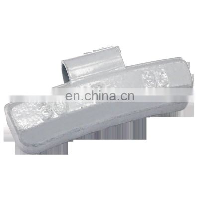 zn clip on wheel balance weight casting gray coated for alloy rim