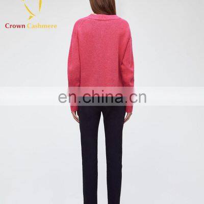 Модельный свободный пуловер, вязаный из трикотажной ткани, зимний свитер для девочек photo-3