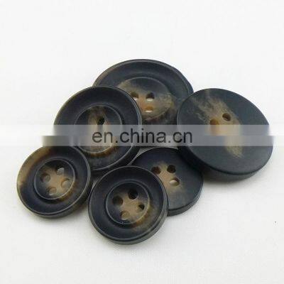 Good Quality Fashion Resin Polyester Custom Horn Button