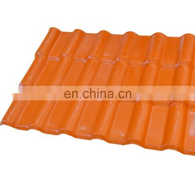 Carbon fiber corrugated synthetic resin asa roof tile Chinese design plastic roofing shingle