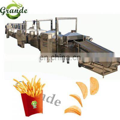 GRANDE Best Price Frozen French Fries Production Line Frozen French Fries Machinery for Sale