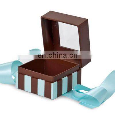 Plastic window wholesales print paper chocolate packing gift box