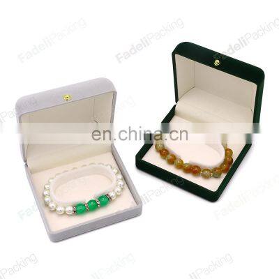 Fadeli Wholesale Custom Jewelry Boxes Bracelet Bangle Velvet Jewelry Gift Packaging Box photo-4