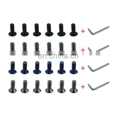 6PCS M5*15 Titanium Alloy Racing Screw Steering Steering Wheel Bolts photo-2