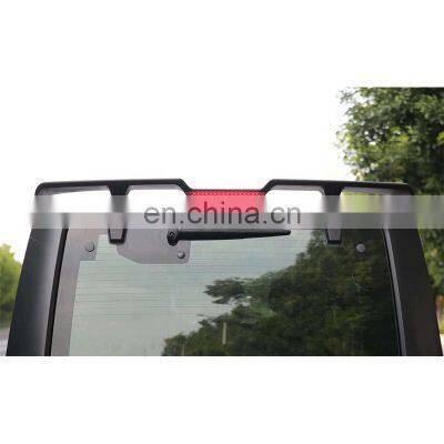 Rear spoiler with light for jeep wrangler 07-on accessories for wrangler jk/jl spoiler