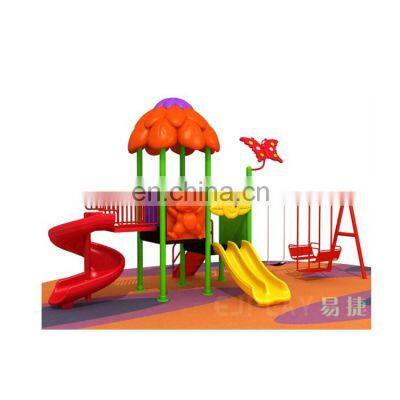 New Design Commercial Outdoor Playground Playsets,Kids Plastic Slide With Swing