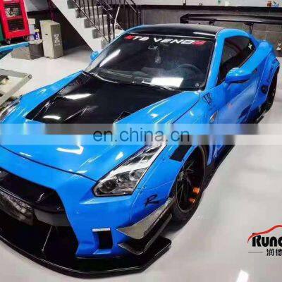 Runde High Quality LB V2 Style Fiber Glass Material GTR R35 Wide Body Kit For 2008-2019 Nissan GTR R35 Body Kit photo-4