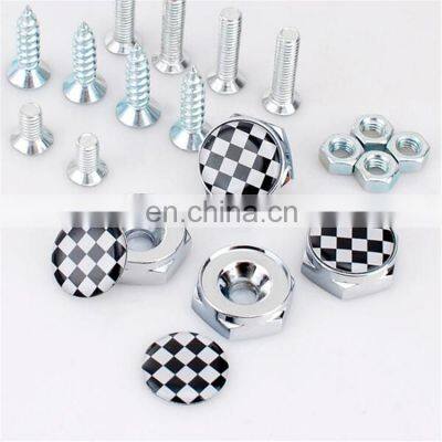Customized Aluminum Alloy Metal 8mm Country Flag Logo Car License Plate Bolt photo-5