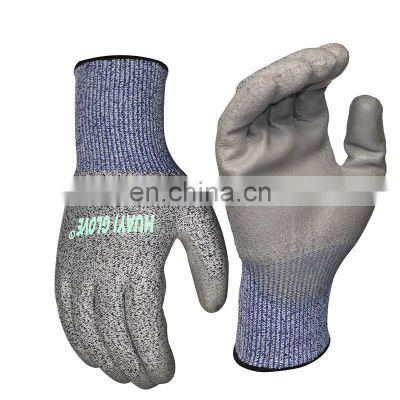 Safety Anti Cut Gardening Industrial PU Mechanic CE Gloves