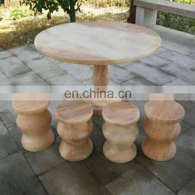 Decorative Design Marble Garden Park Table Set