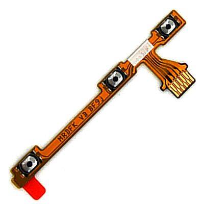 Power Flex Cable For Huawei Y6 2019 Volume Switch On Off Button With Metal Cell Phone Parts