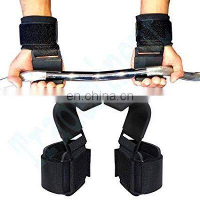 Wholesale Price Weight Lifting Support Strap Hook Gym Fitness Weightlifting Training Fitness Wrist Support Grips Wristband photo-4