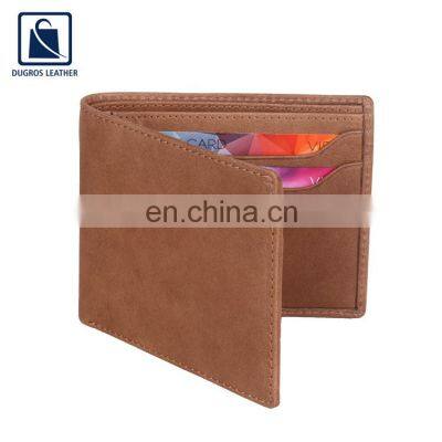 Eye Catching Look Matching Stitching High Quality Genuine Leather Wallet for Men