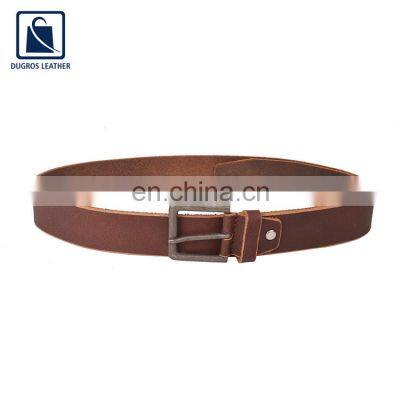 Stylish and Elegant Look Buckle Closure Type Design Anthracite Fitting Men Genuine Leather Belt Manufacturer photo-3