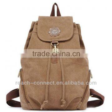 fashion canvas young backpack for ladies