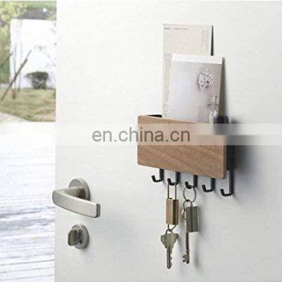 Magnetic Wall Organizer-Key Hooks & Tray for Storage Metal Wall Magnetic Key Holder Organizer photo-4