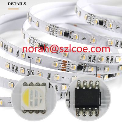DC36v Programmable UCS2904 RGBW Led 5050 Led Strip 30m Smart Control Color Changing LED Strip Light