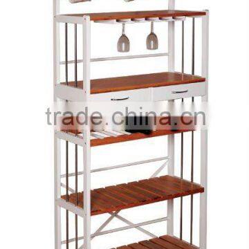 wooden wine rack