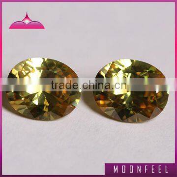 Color change 1# oval cut cubic zirconia stone