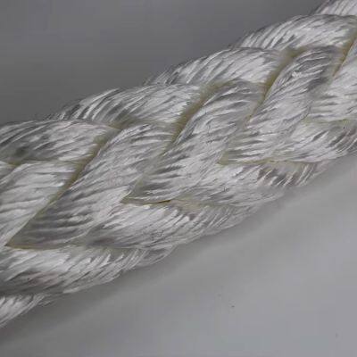 China Factory Mooring Pp&Polyester Pet Mixed 56Mm Composite Rope For Marine Strand Blended Rope 8 Strand pp Combination Rope LDMIX-8