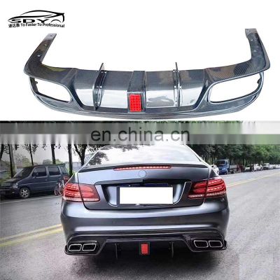 C207 E Class Coupe Carbon Fiber Rear Diffuser Rear Bumper Lip For Mercedes Benz E Class C207 2 door E200 E260 E300