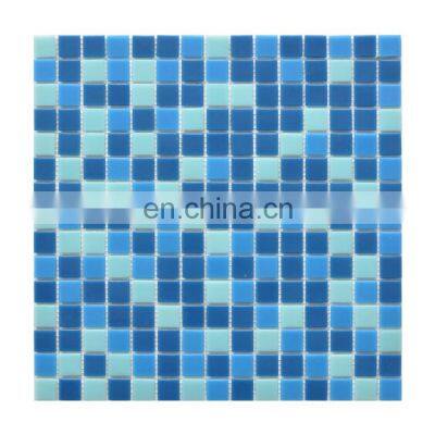 mix blue swimming pool mosaic tile good price for outdoor