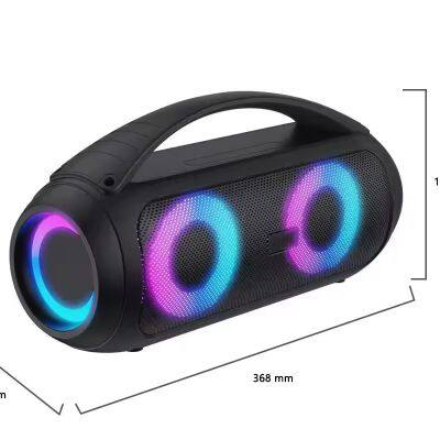 2024 Hot Sale S118 High Sound Quality Two-Ways Speakers RGB Light Wi-Fi Phone FunctionBattery-Powered Bluetooth Speaker With LED