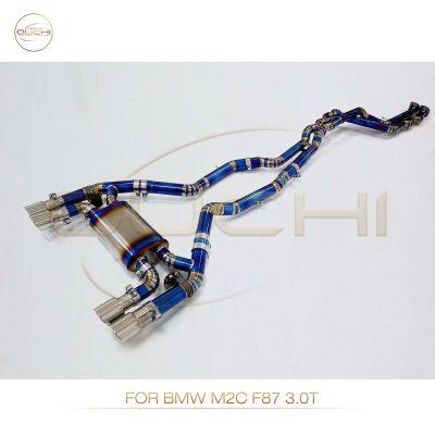 Titanium Alloy Exhaust System Catback for BMW E92 E90 M3/M2 G87/M2C F87/M4 F82 Muffler With Valve High-performance photo-4